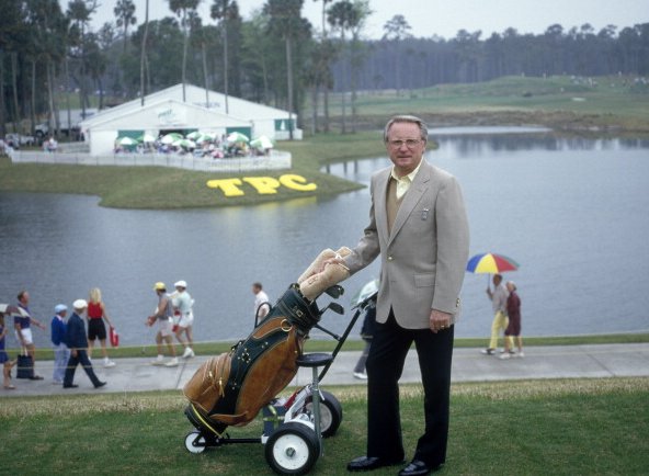 Deane Beman stands on the course during the early days of TPC Sawgrass, which recently celebrated its 40th anniversary.